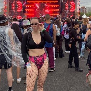 Freedom Ravewear Toxic Pink Booty Shorts